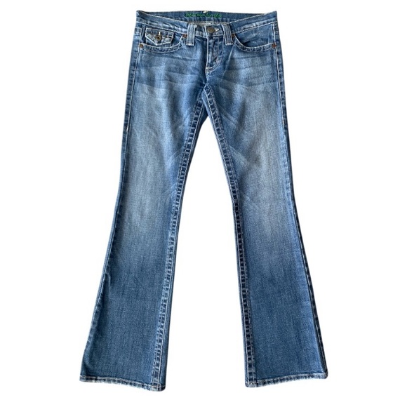 Plastic by Gly low waist jeans Junior size 7 - Picture 1 of 16